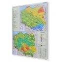 Polska. Geologia Polski-tektonika i stratygrafia 120x160cm. Mapa magnetyczna.