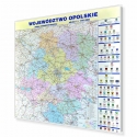 Opolskie administracyjna 110x123cm. Mapa magnetyczna.