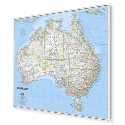 Australia 81x70cm. Mapa do wpinania.