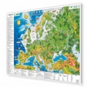 Europa w obrazkach dla dzieci 148x100 cm. Mapa do wpinania.