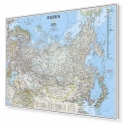 Rosja, Kazachstan, Mongolia, Afganistan, Uzbekistan, Kirgistan, Tajikistan, Turkmenistan 84x60,5cm. Mapa do wpinania.