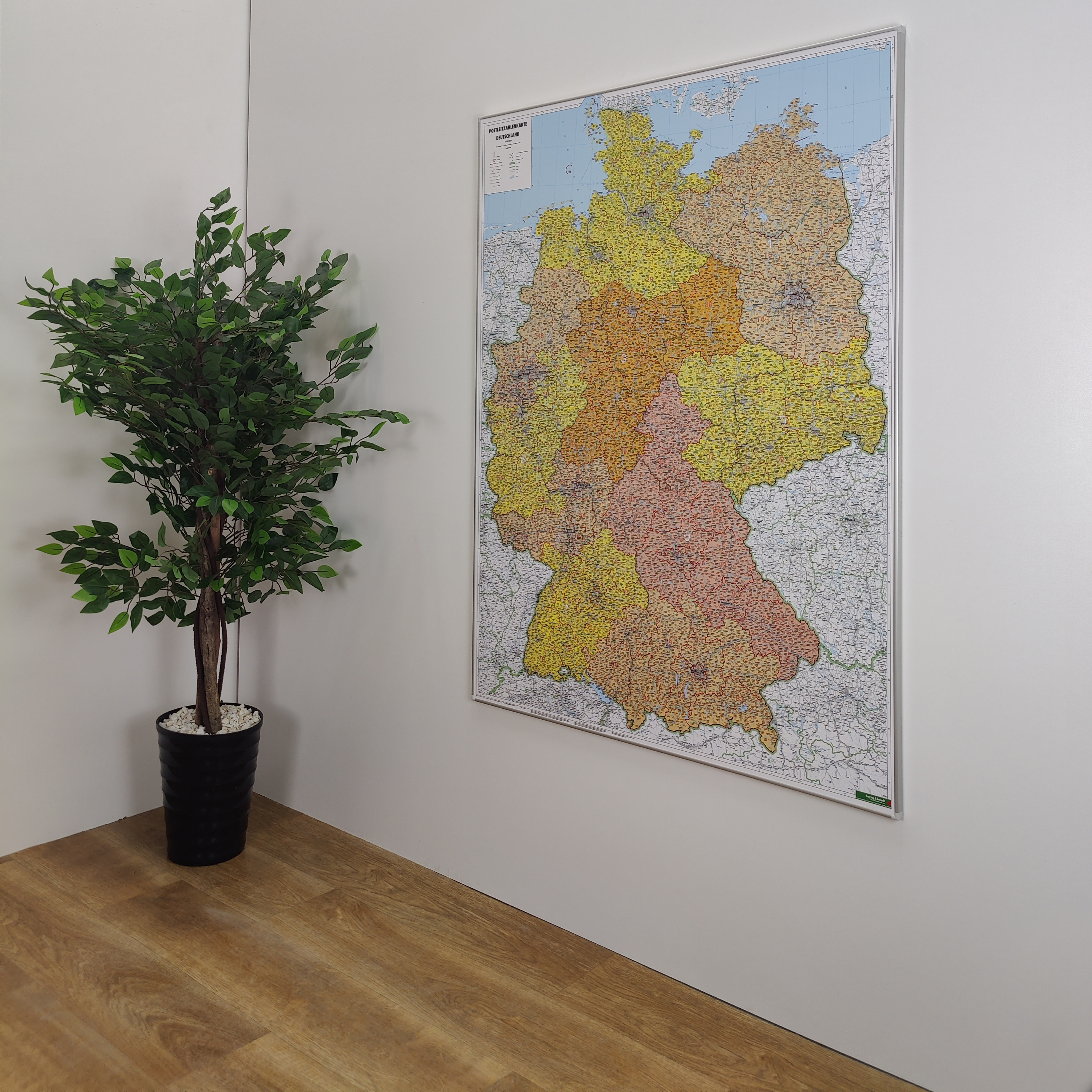 Mapa kodowa Niemiec - real foto Mapa kodowa Niemiec - real foto
