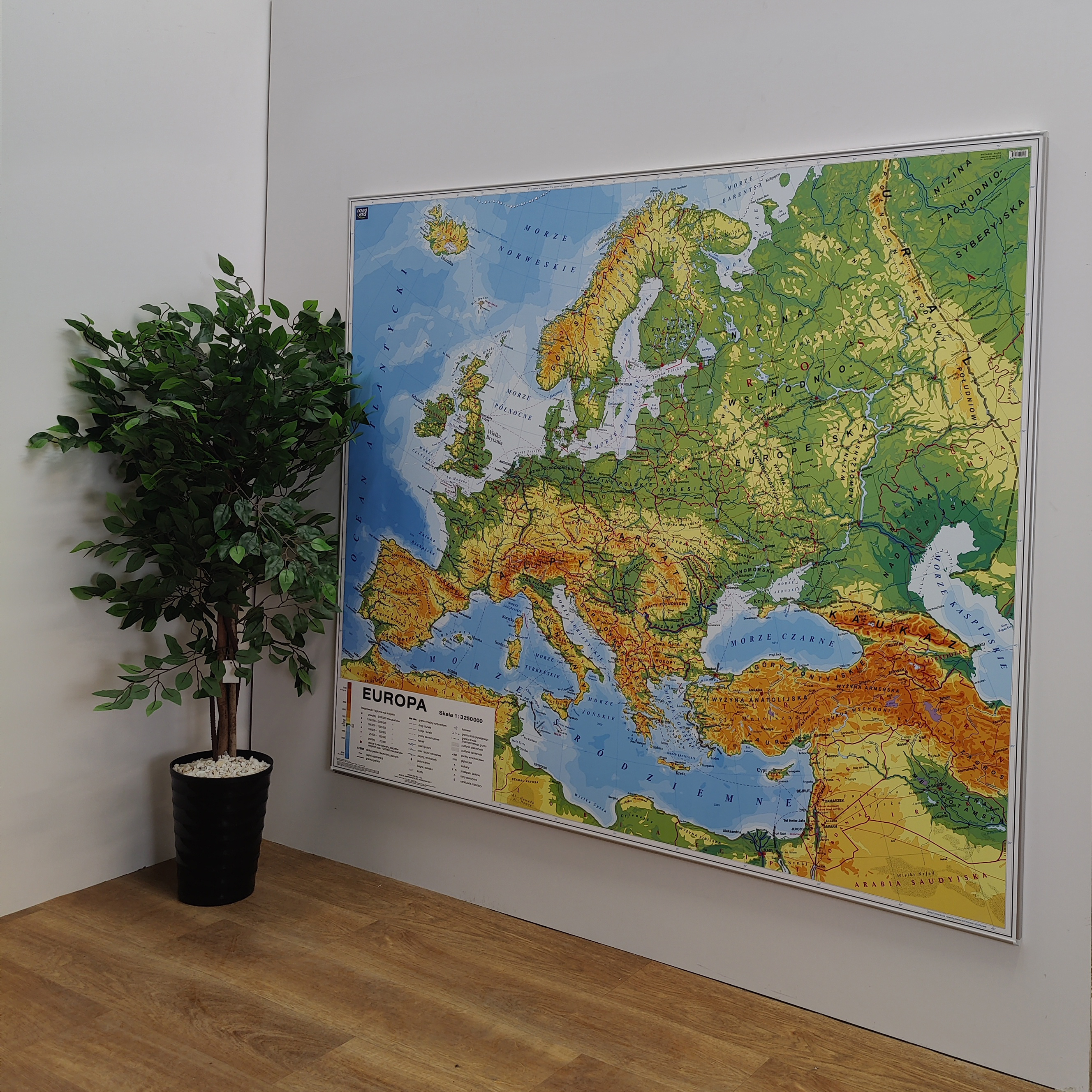 Mapa fizyczna Europy Mapa fizyczna Europy