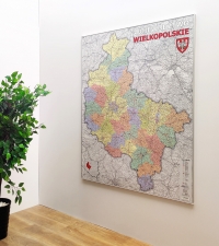 Mapa Województwa Wielkopolskiego administracyjno-drogowa 1:200tys. Piętka